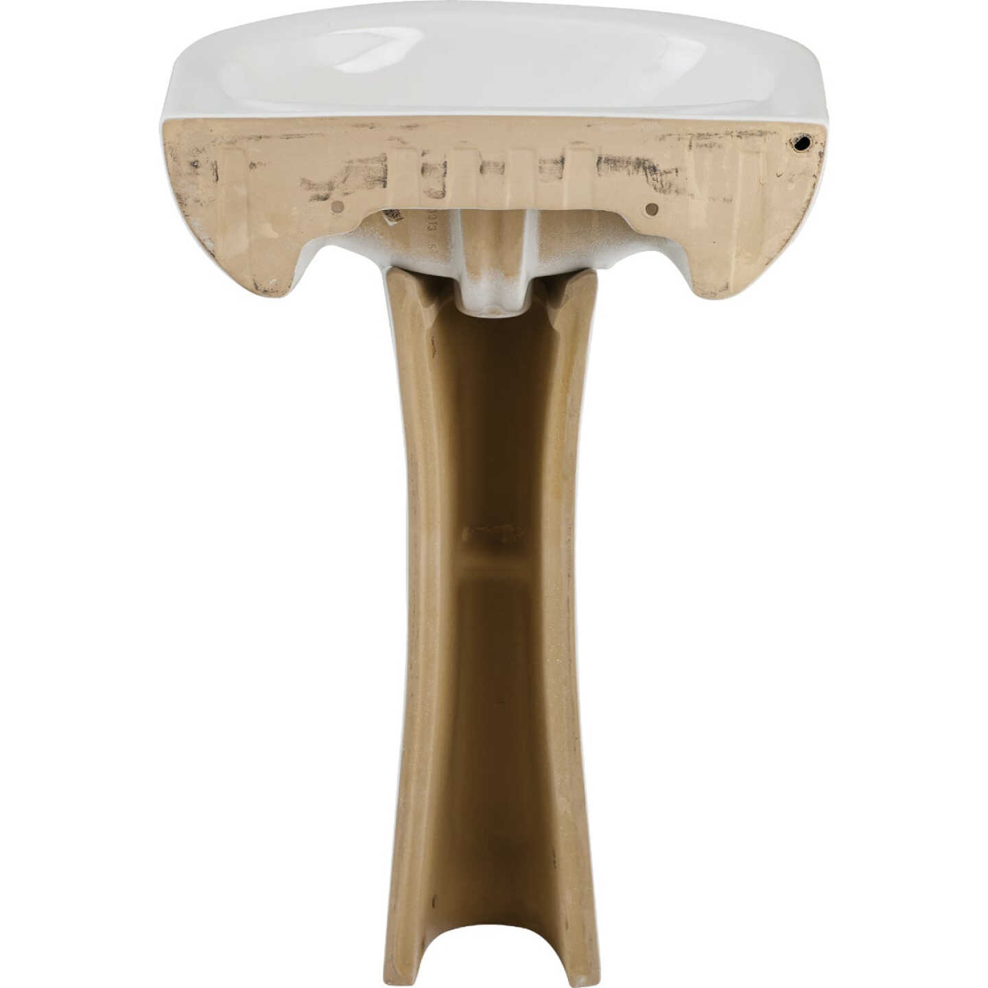 Common Goods Grove 21 In. White Pedestal Sink & Base Image 7