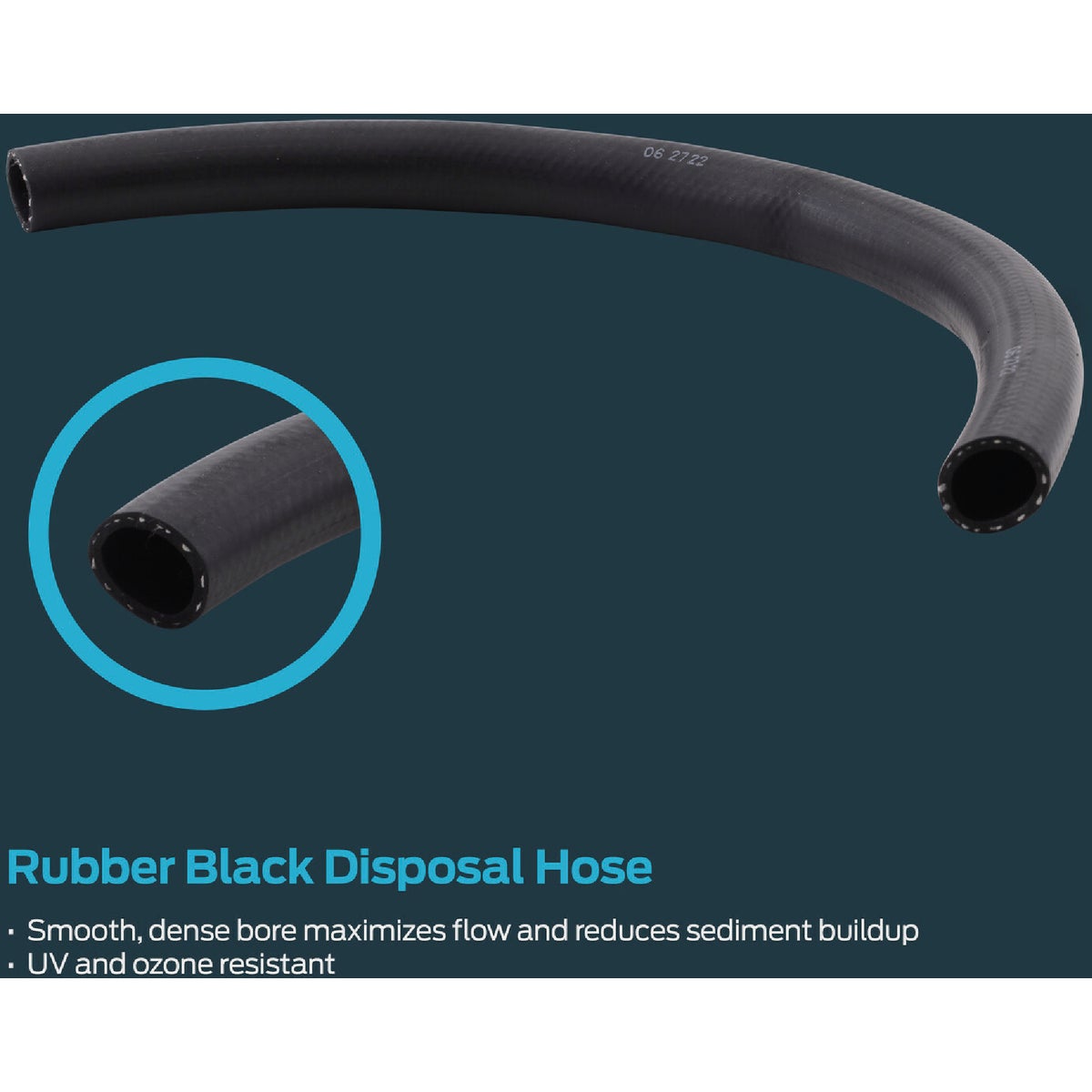 Eastman EZ-Flo 2 Ft. 7/8 In. ID 1-1/8 In. OD Disposal/Air Gap Hose Image 4