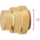 QuickFitting 1/2 In. Push-to-Connect Brass Push Cap (End Stop) Image 6