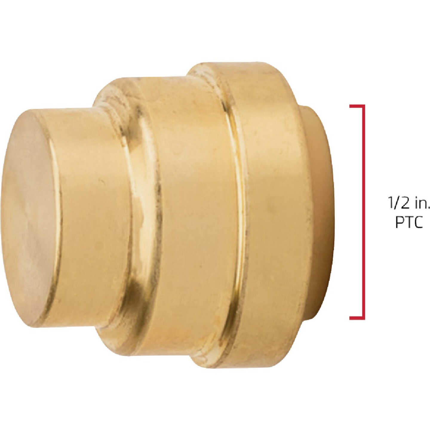QuickFitting 1/2 In. Push-to-Connect Brass Push Cap (End Stop) Image 6