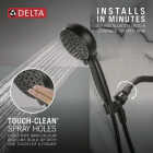 Delta ProClean 6-Spray 1.75 GPM Hand Shower, Matte Black Image 3
