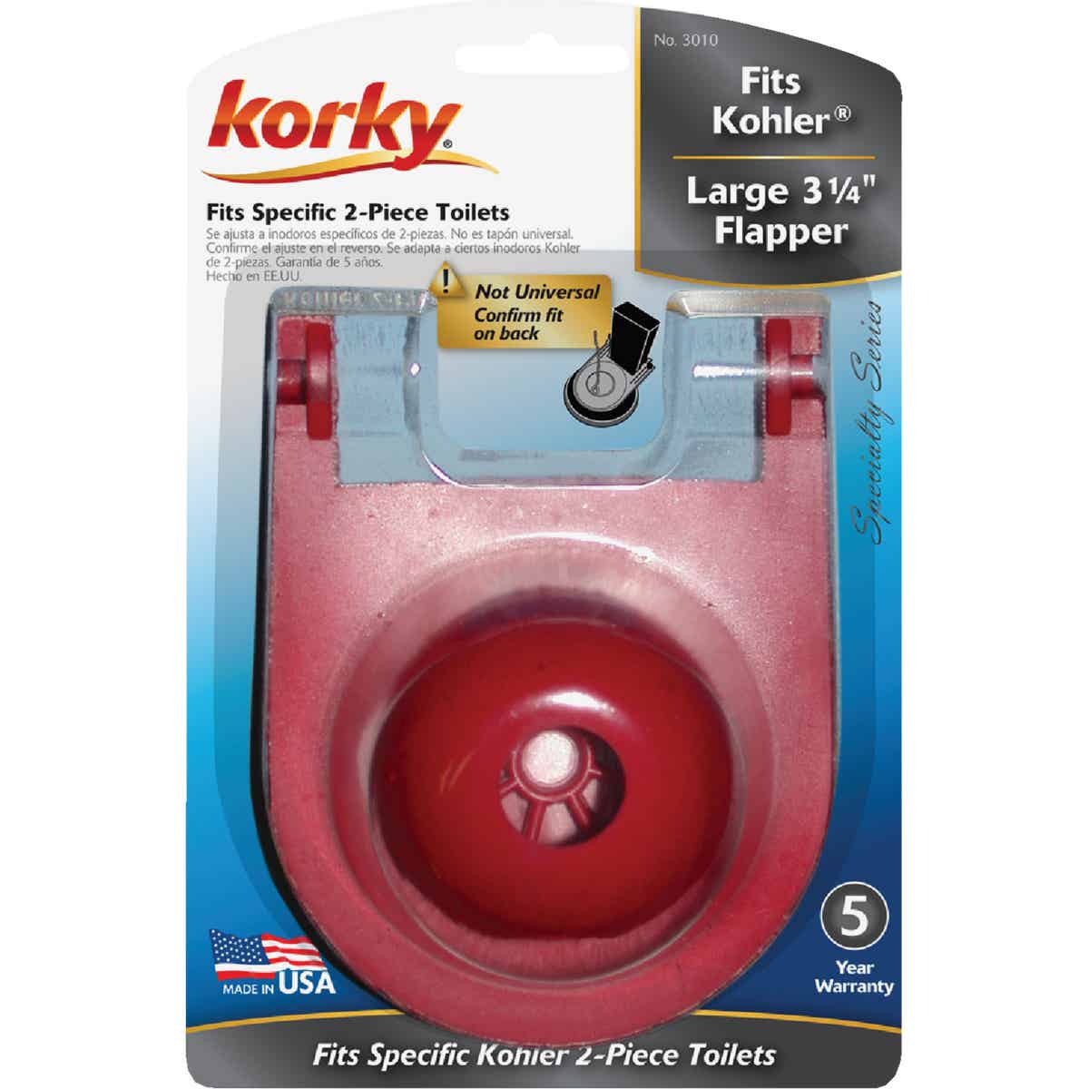 Korky Kohler Class 5, 3 In. Rubber Flapper Image 2