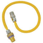 Dormont 3/8 In. OD x 48 In. Coated Stainless Steel Gas Connector, 1/2 In. MIP (Tapped 3/8 In. FIP) x 1/2 In. MIP SmartSense Image 1