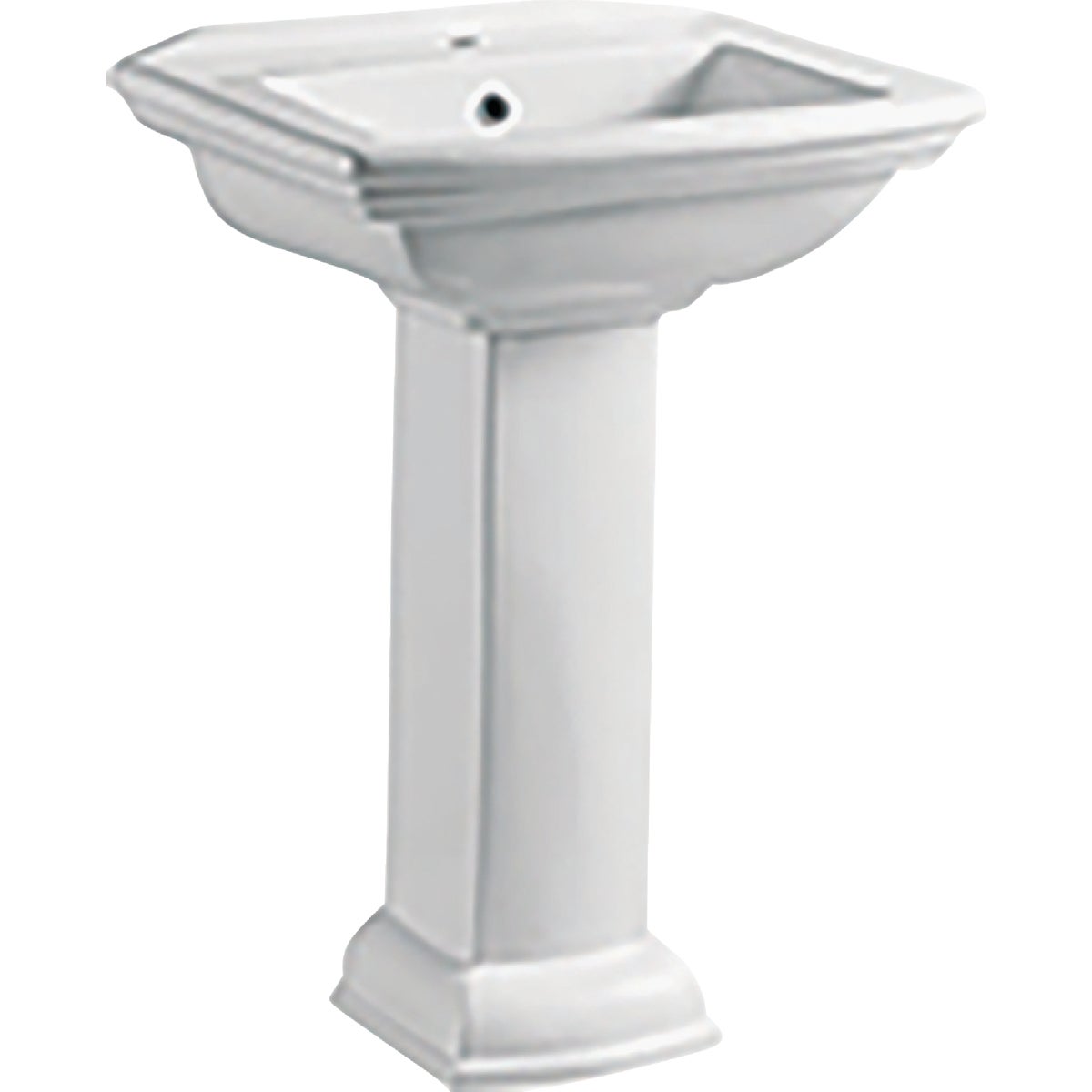 Compass Manufacturing Hillview White Vitreous China Pedestal Sink Bowl