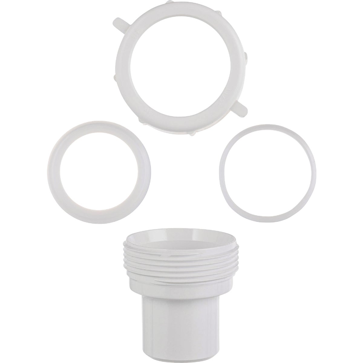Do it Best 1-1/2 In. x 1-1/4 In. White PVC Slip-Joint Reducer Coupling Image 5