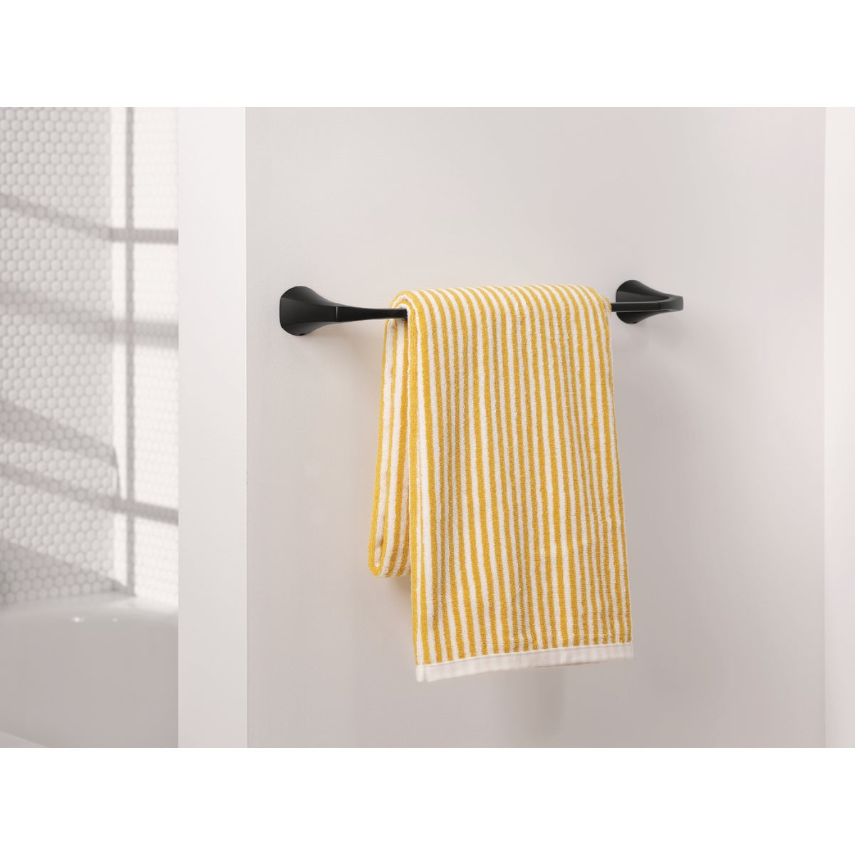 Moen Lindor 24 In. Towel Bar, Matte Black Image 2