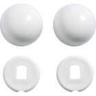 Kohler Genuine Parts White Plastic Snap-On Toilet Bolt Caps (2-Ct.) Image 1