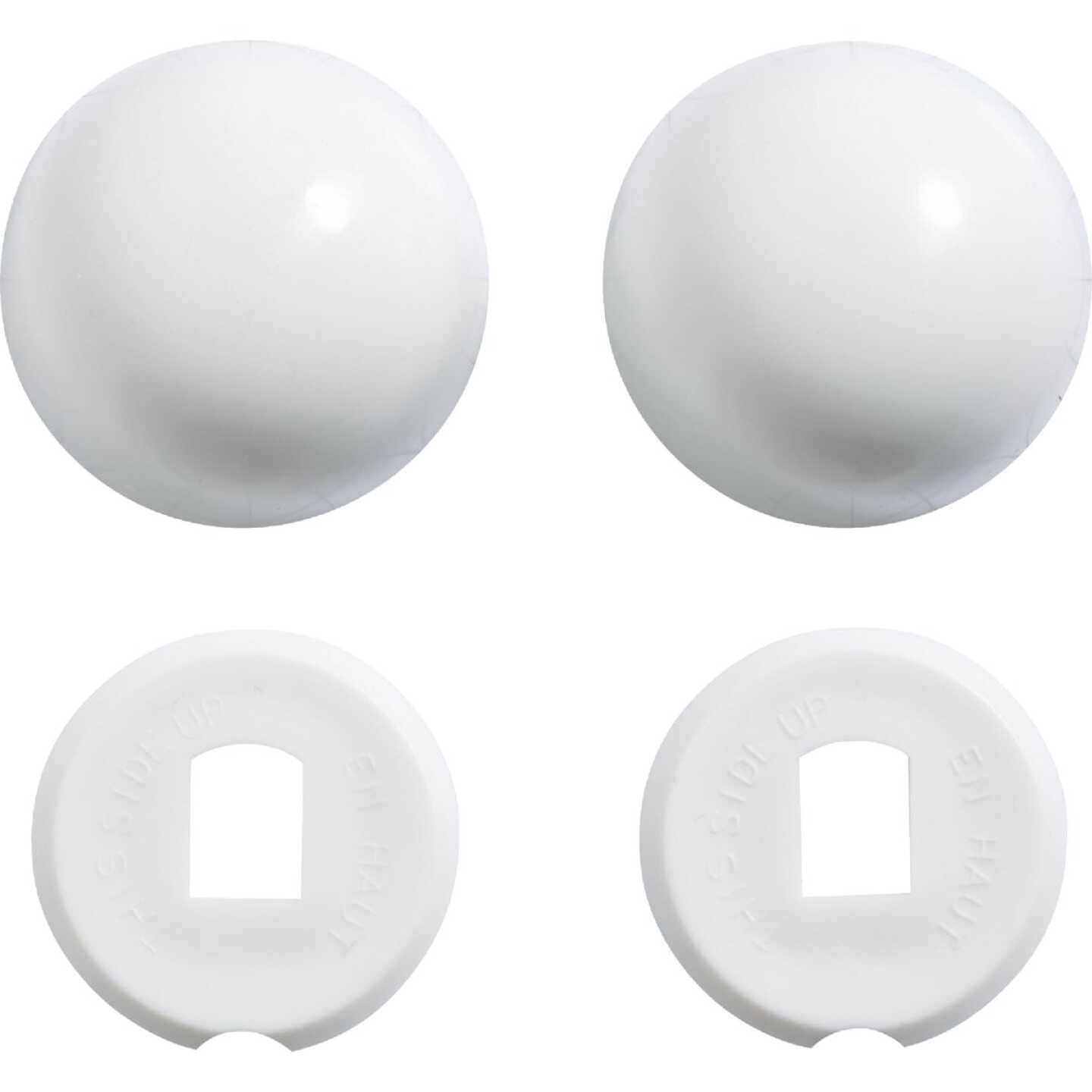 Kohler Genuine Parts White Plastic Snap-On Toilet Bolt Caps (2-Ct.) Image 1
