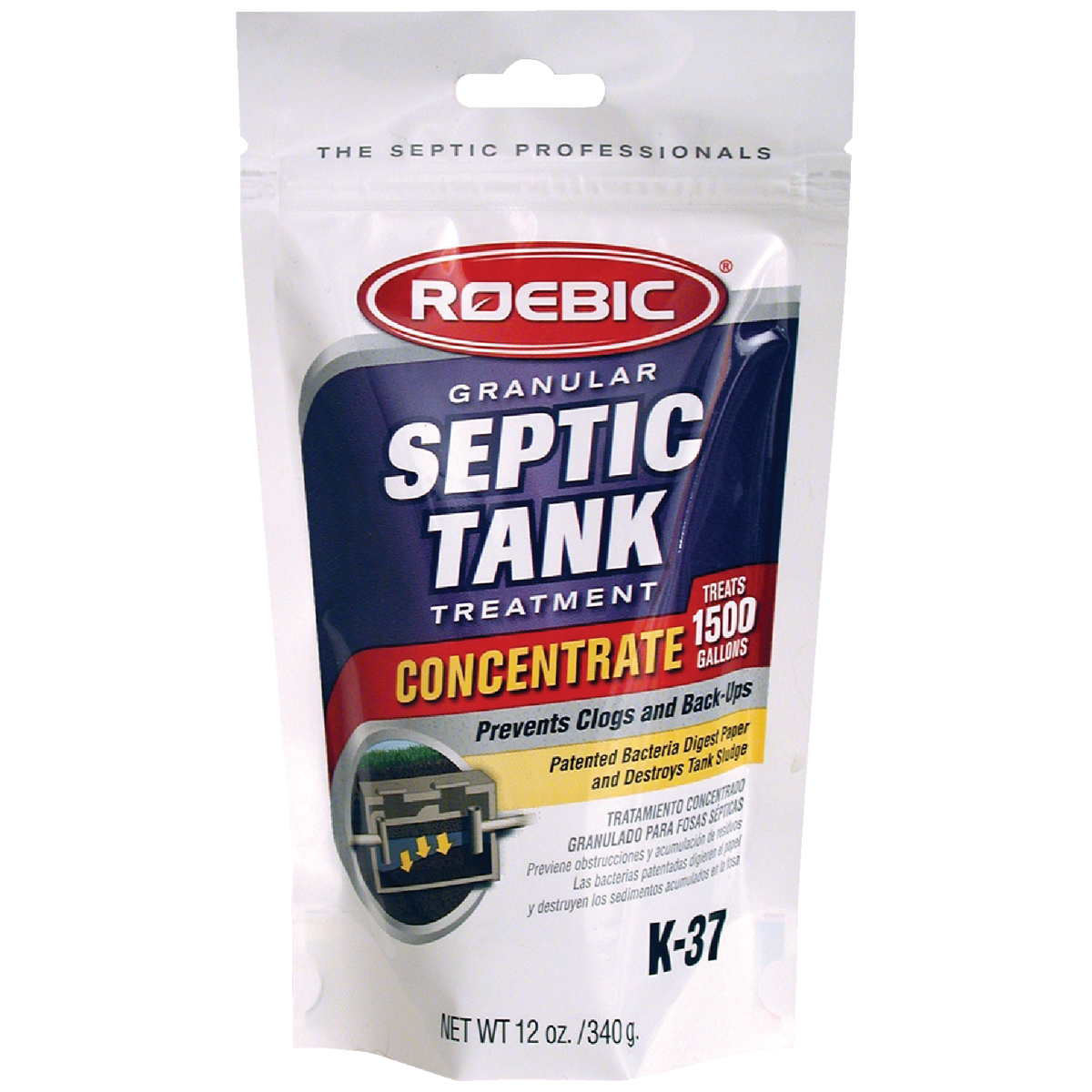 Roebic K-37 12 Oz. Granular Septic Tank Treatment