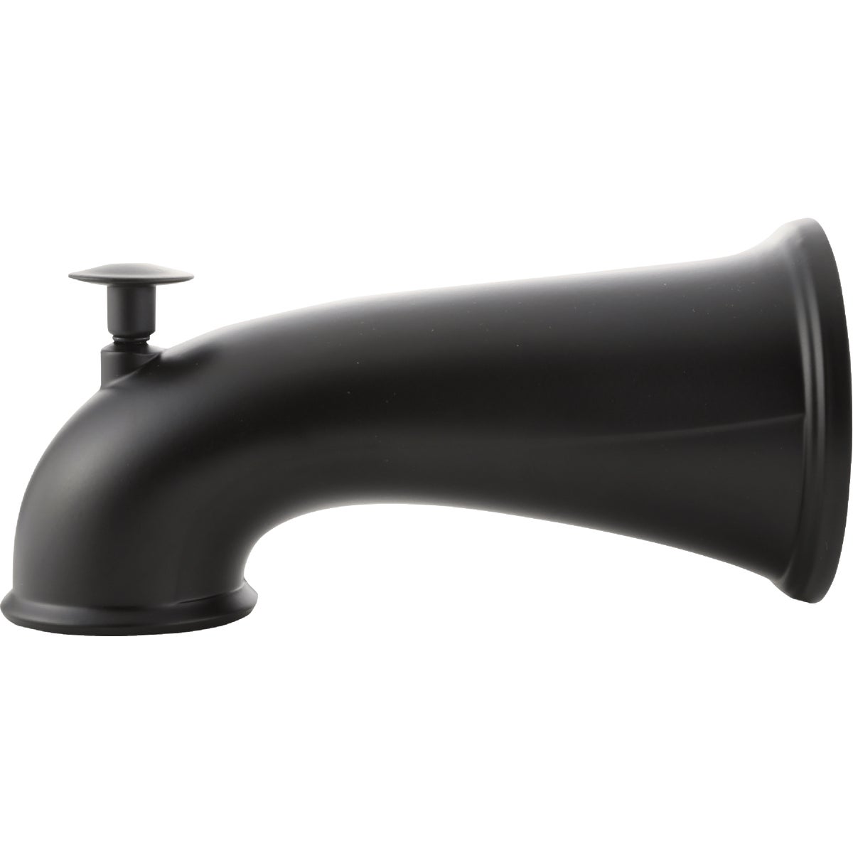 Danco 6 In. Matte Black Decorative Tub Spout with Pull Up Diverter