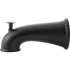 Danco 6 In. Matte Black Decorative Tub Spout with Pull Up Diverter Image 1