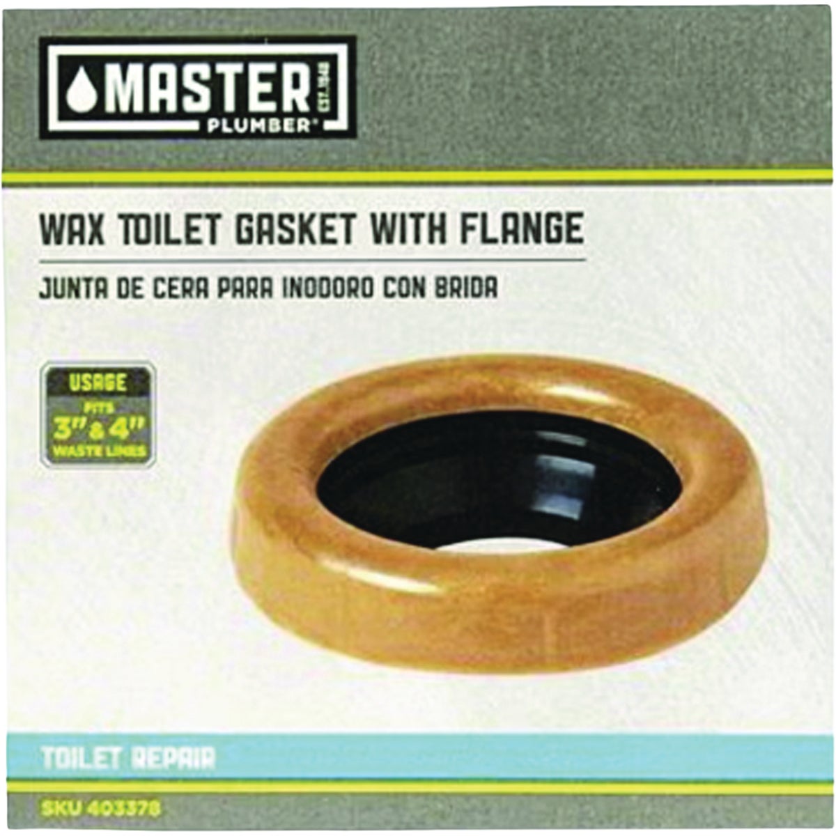 Master Plumber No. 1 No-Seep Wax Toilet Gasket Image 1