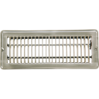Home Impressions 4 In. x 12 In. Satin Nickel Steel Floor Register Image 1
