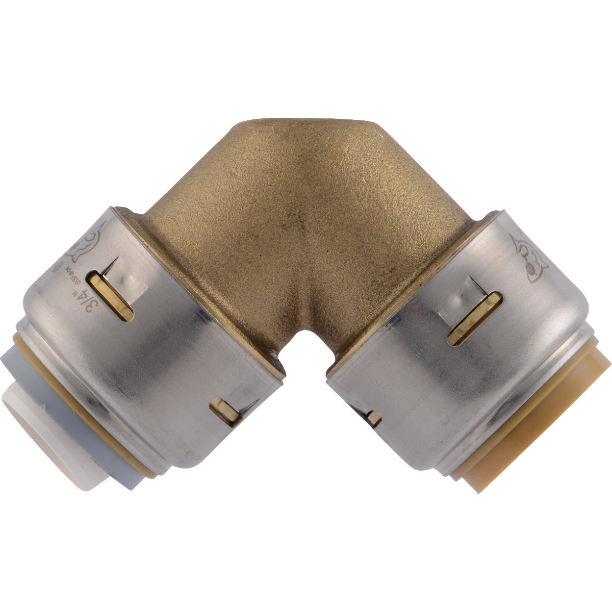 SharkBite 3/4 In. CTS x 3/4 In. Polybutylene 90 Deg. Push-to-Connect Conversion Brass Elbow Image 3