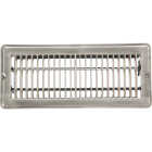 Home Impressions 4 In. x 10 In. Satin Nickel Steel Floor Register Image 1
