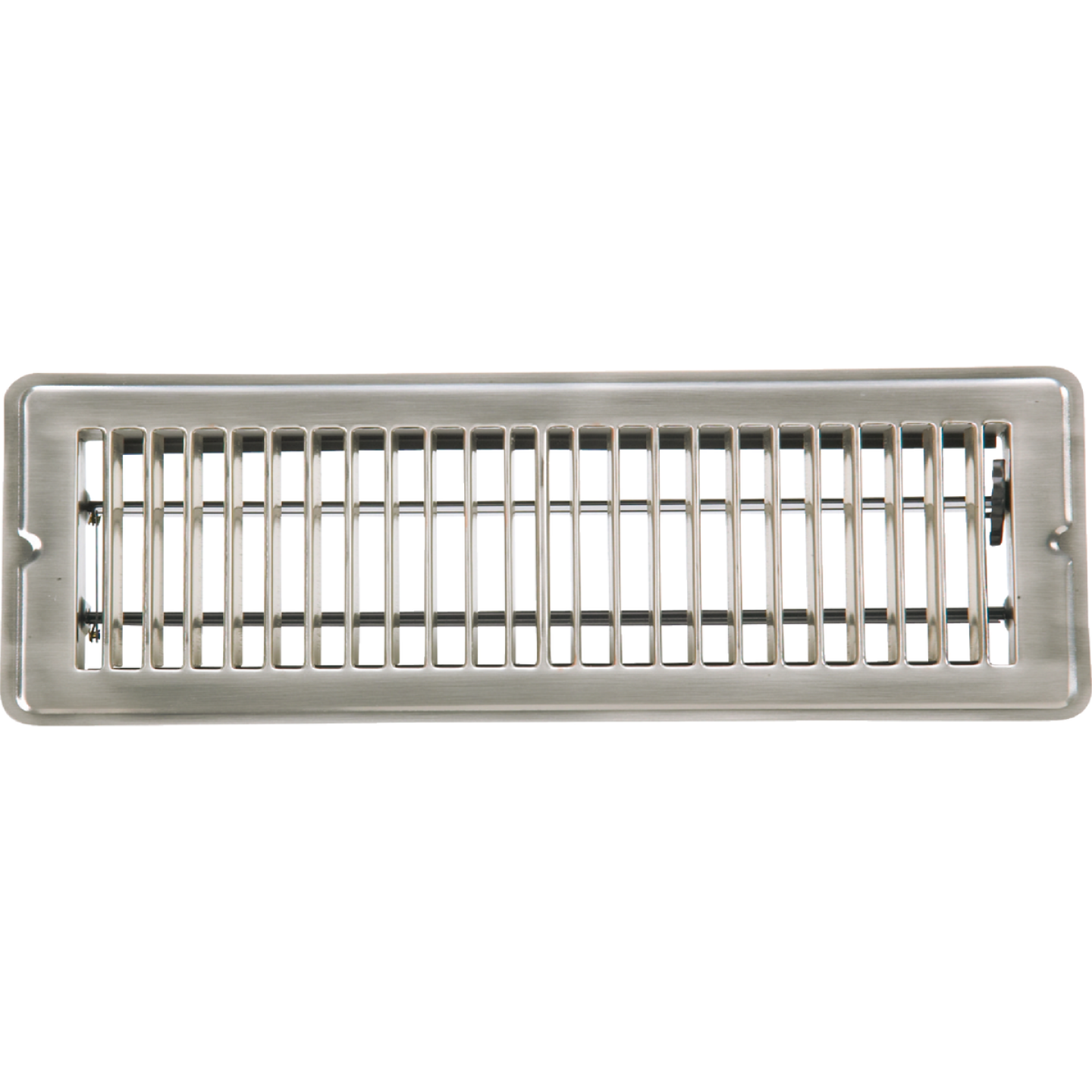 Home Impressions 2-1/4 In. x 12 In. Satin Nickel Steel Floor Register Image 1