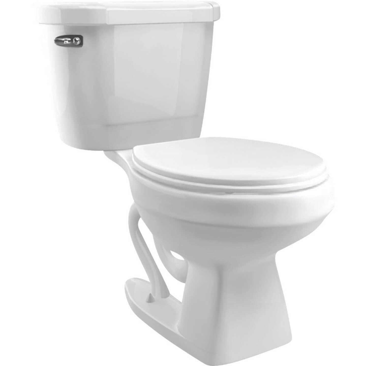 Cato Berlin White Elongated Bowl 1.28 GPF Complete Toilet Image 1