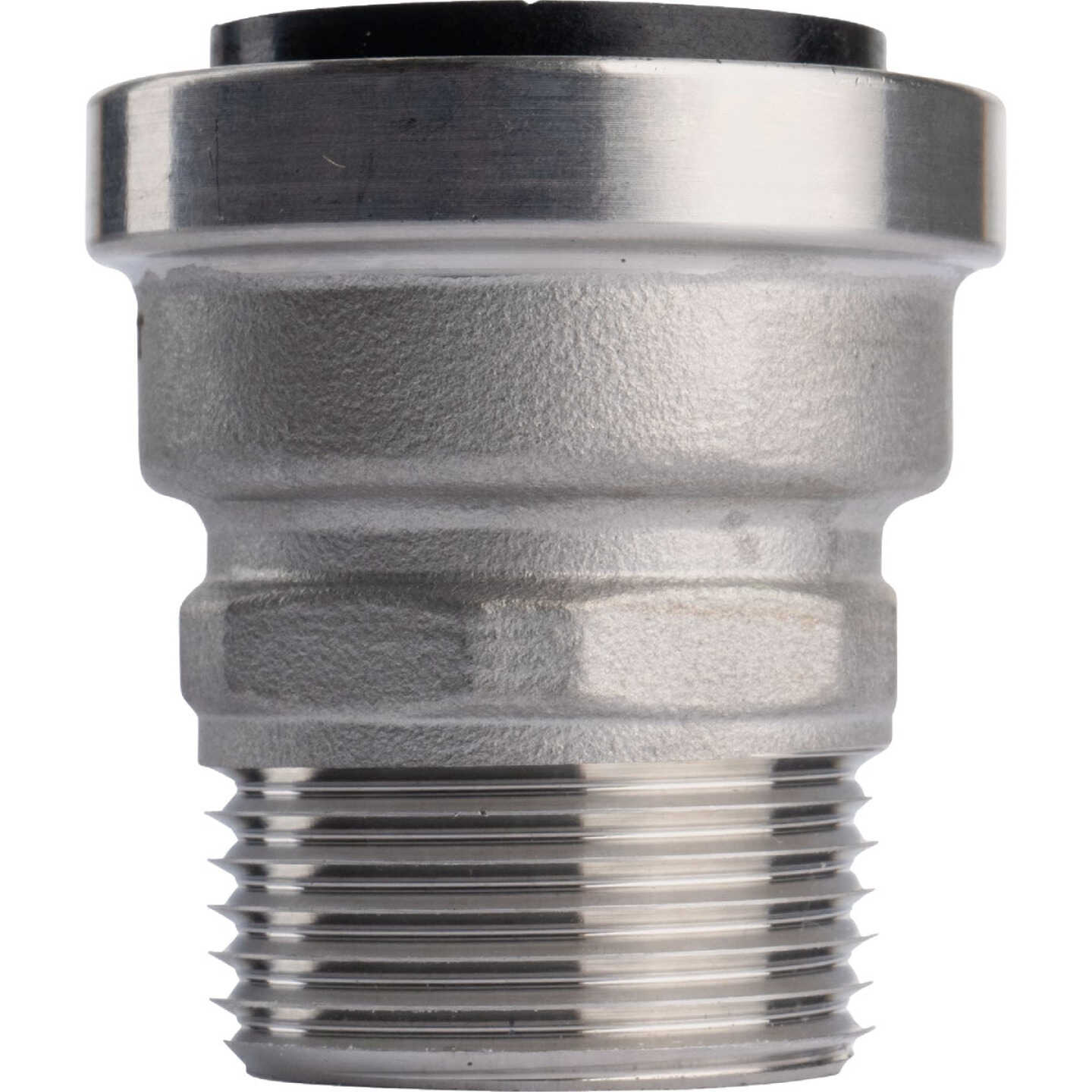 QuickFitting 1 In. Push-to-Connect x 1 In. MNPT Stainless Steel Straight Male Adapter Image 5