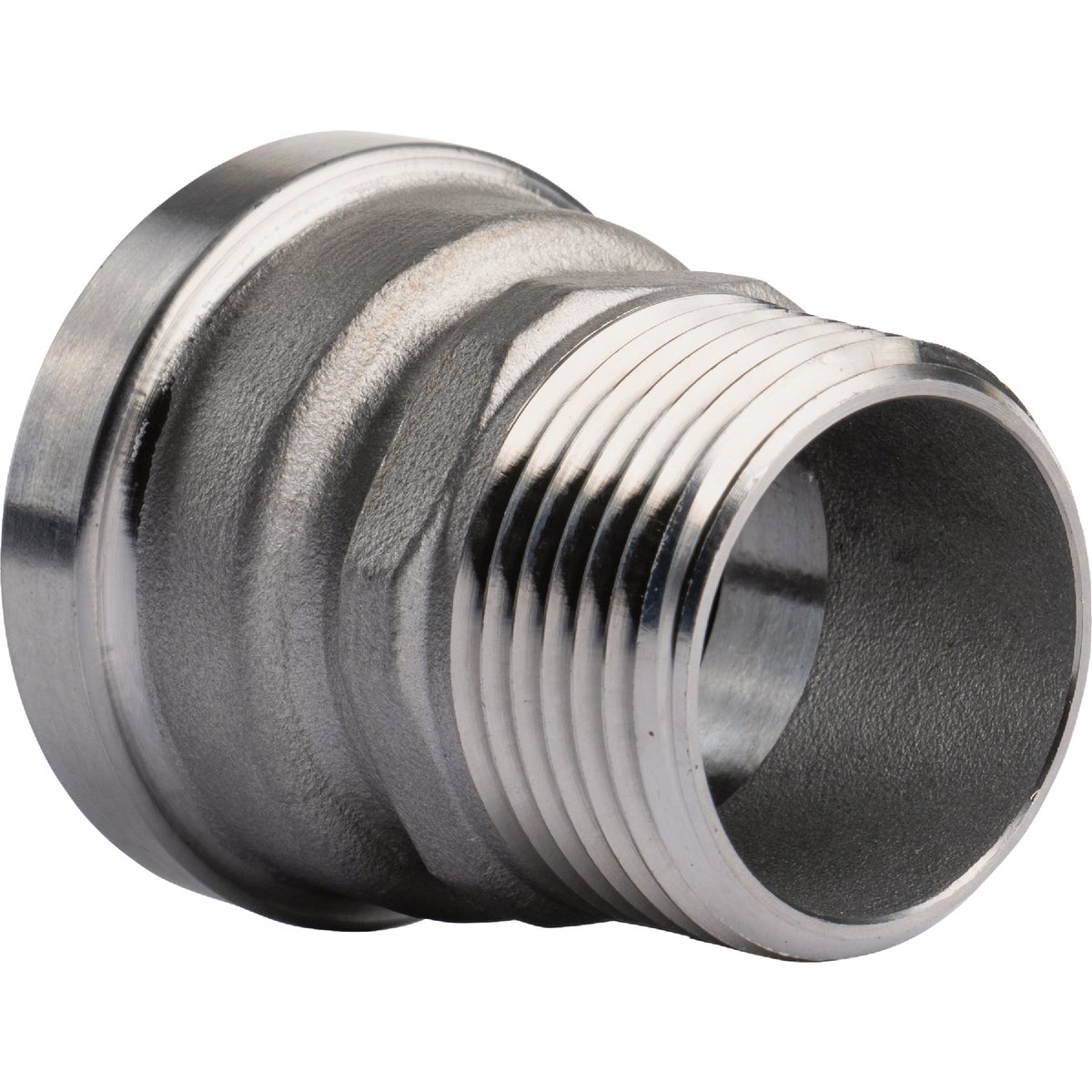 QuickFitting 1 In. Push-to-Connect x 1 In. MNPT Stainless Steel Straight Male Adapter