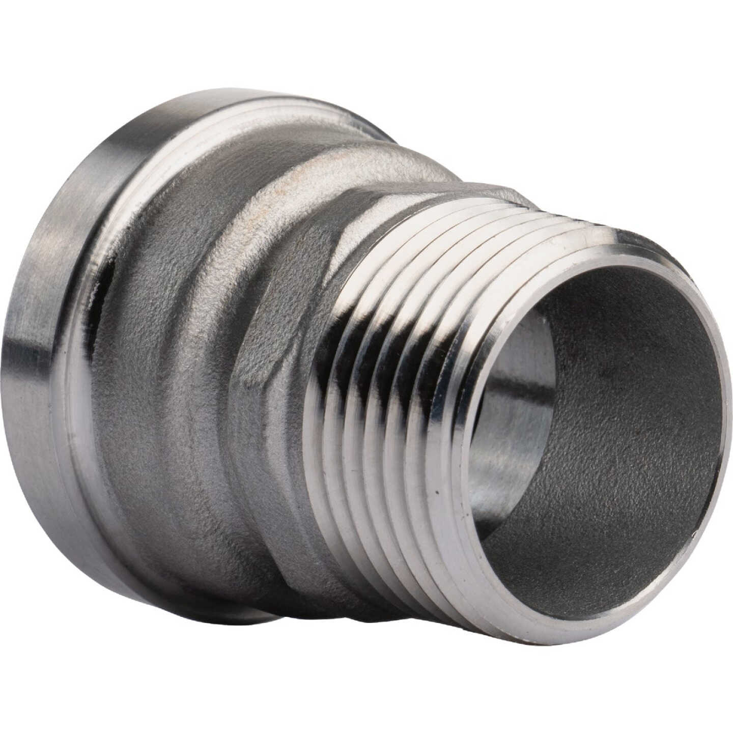 QuickFitting 1 In. Push-to-Connect x 1 In. MNPT Stainless Steel Straight Male Adapter Image 1