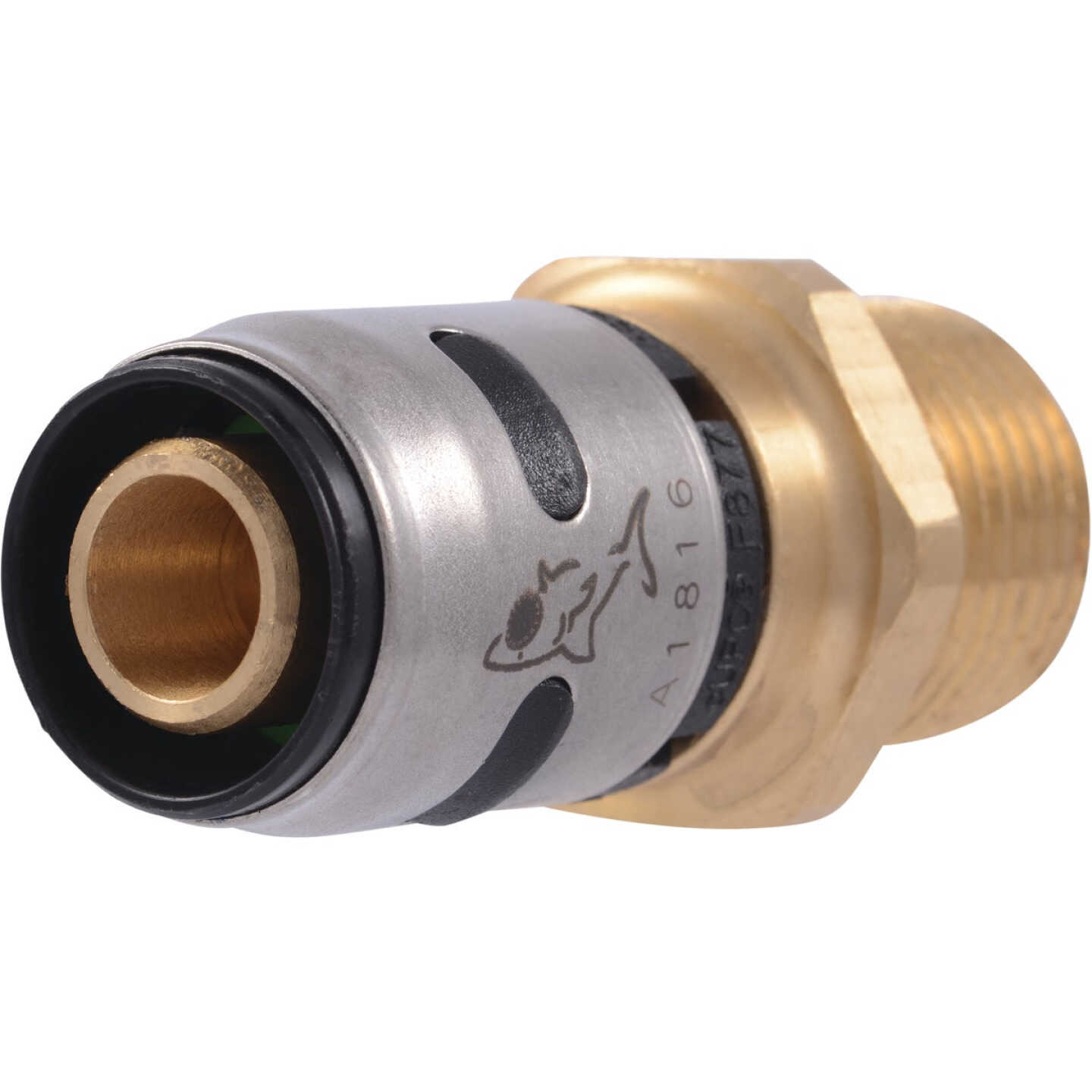 SharkBite EvoPex 1/2 In. x 1/2 In. MPT Push-to-Connect Plastic Connector Image 1