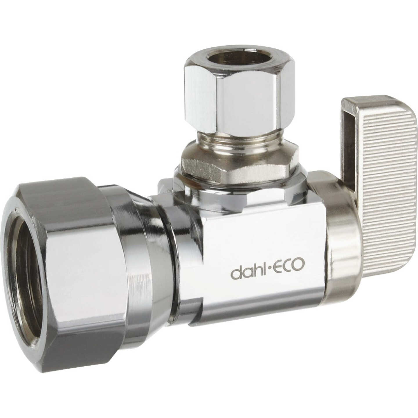 dahl 1/2 In. FIP x 3/8 In. OD Comp Angle Plated Supply Stop Image 1