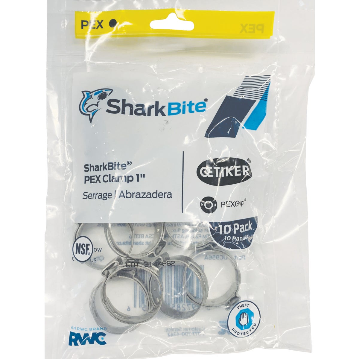 SharkBite 1 In. Stainless Steel PEX Cinch Clamps (10-Pack) Image 2