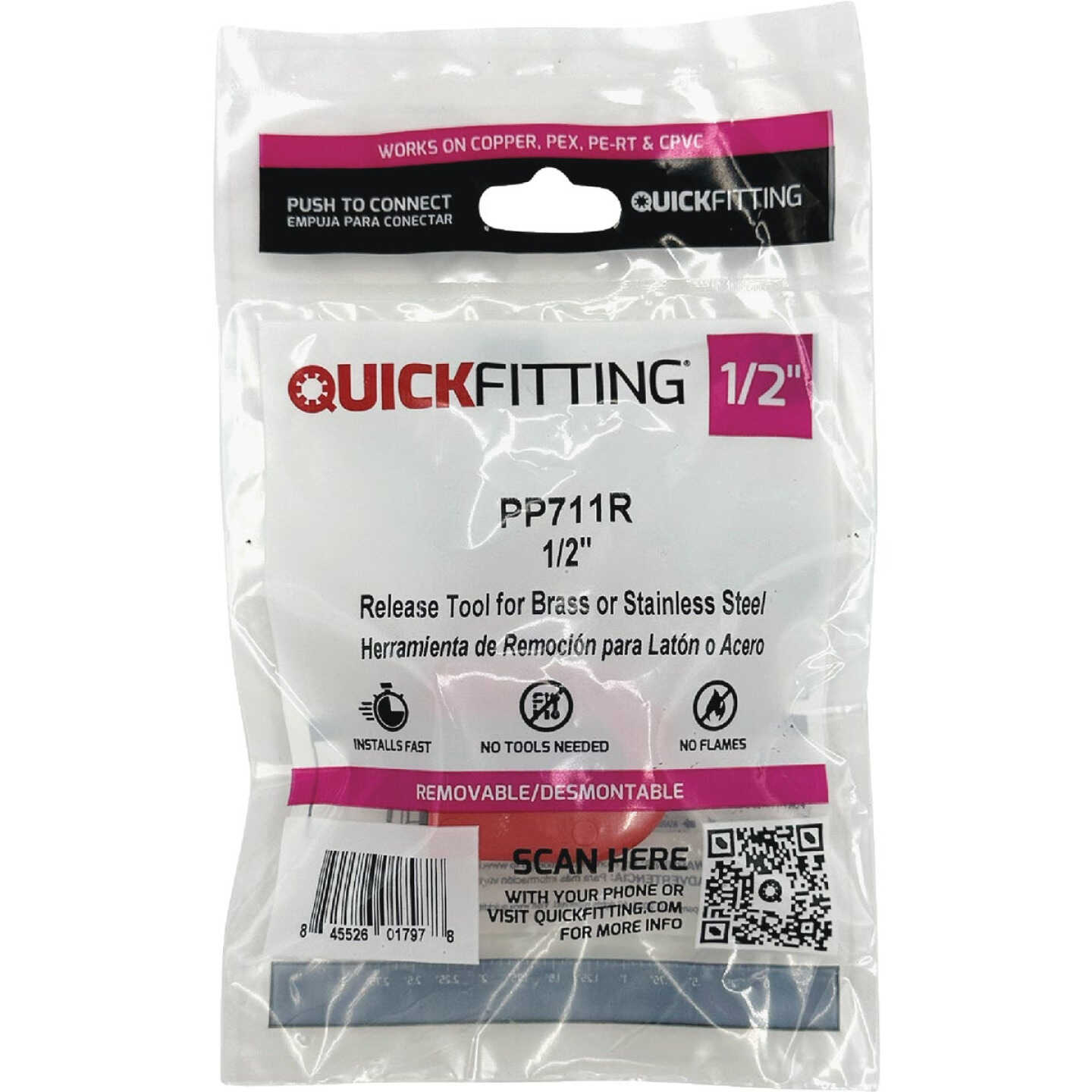 QuickFitting 1/2 In. Slip Clip Push-to-Connect Patented Disconnect Clip Image 4