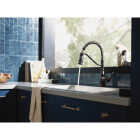 Moen Nolia 1-Handle Pull-Down Widespread Kitchen Faucet, Matte Black Image 3