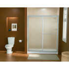 Sterling Deluxe 59-3/8 In. W. X 70 In H. Chrome Rain Glass Sliding Shower Door Image 2