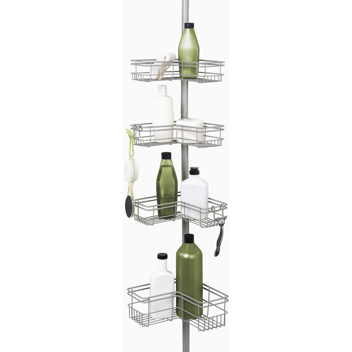 Zenith Zenna Home Metal 12 In. x 97 In. Shower Caddy Image 3