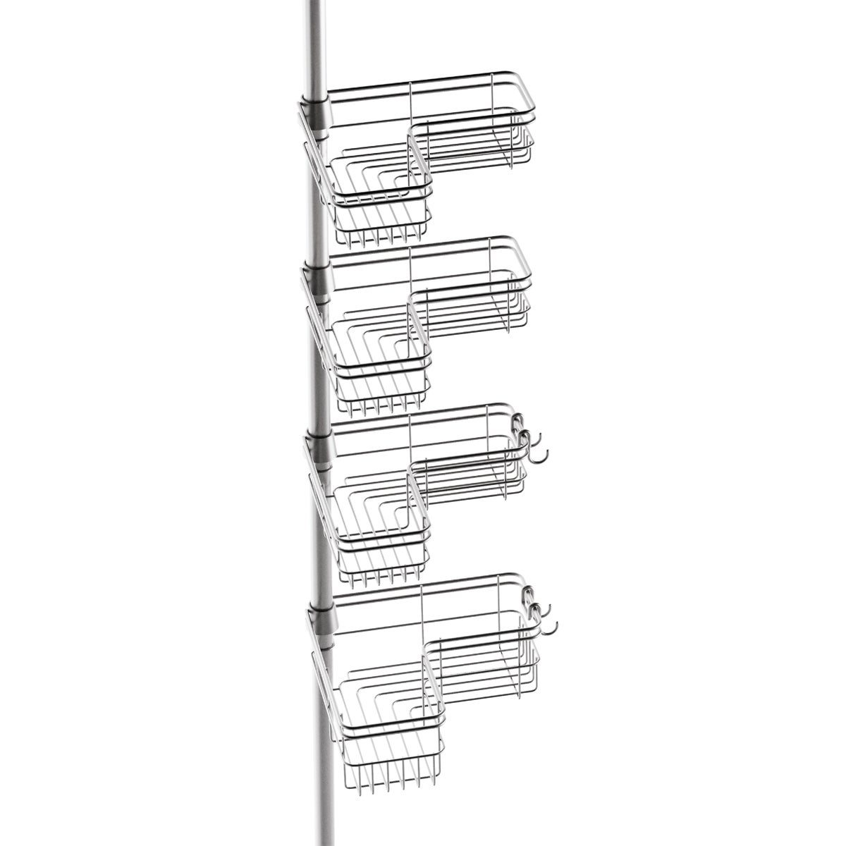 Zenith Zenna Home Metal 12 In. x 97 In. Shower Caddy
