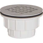 Sioux Chief 2 In. PVC Solvent Weld Shower Drain with 4-1/4 In. Stainless Steel Strainer Image 1