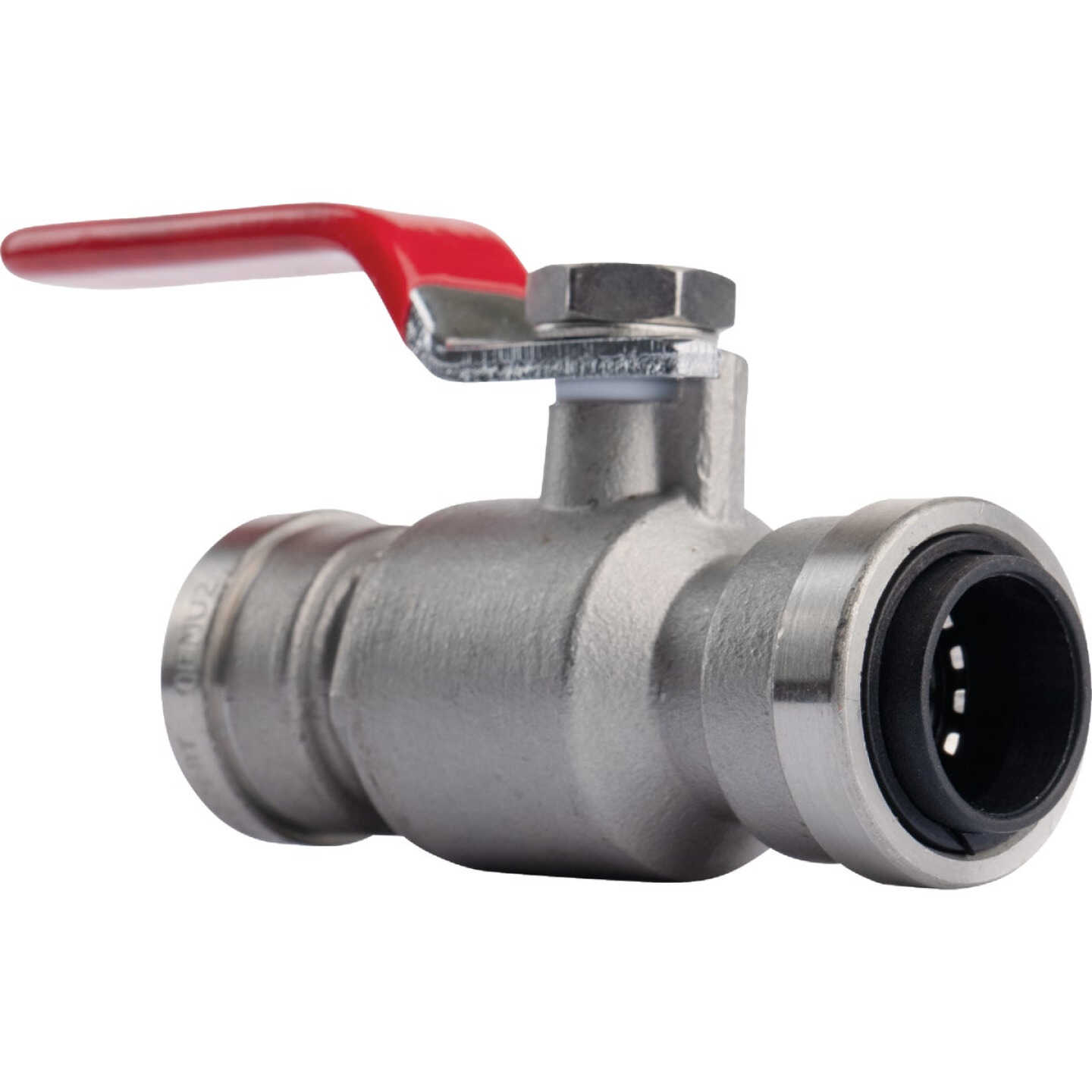 QuickFitting 1/2 In. Push-to-Connect Stainless Steel Full Port Ball Valve Image 1
