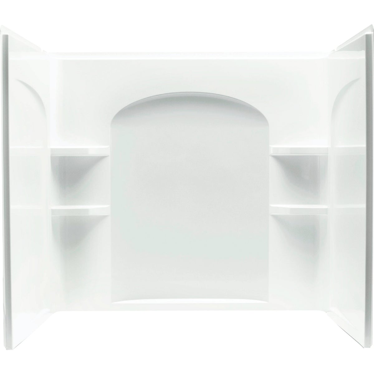 Sterling Ensemble 60 In. L x 33-1/4 In. W x 55-1/4 In. H 3-Piece Wall Set in White Image 4