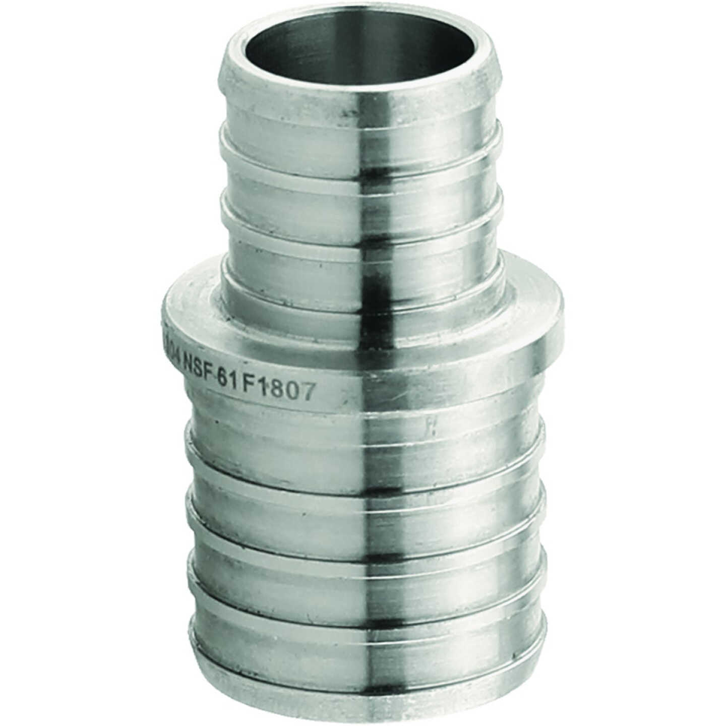 Plumbeeze 1 In. x 3/4 In. Stainless Steel PEX-B Coupling Image 1