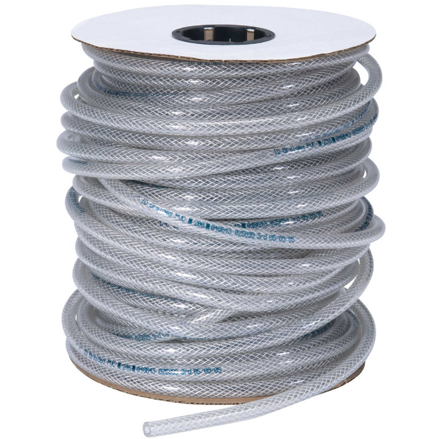 Abbott Rubber 1/2 In. x 1/4 In. x 250 Ft. Clear T12 Braided PVC Tubing Image 1