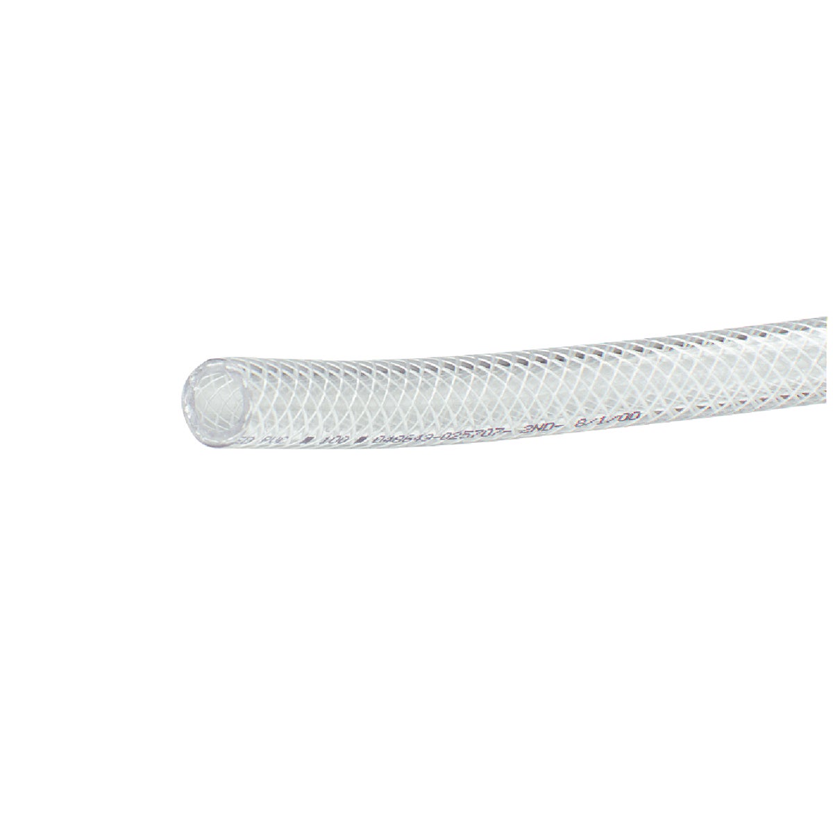 Abbott Rubber 3/4 In. x 1/2 In. x 100 Ft. Clear T12 Braided PVC Tubing