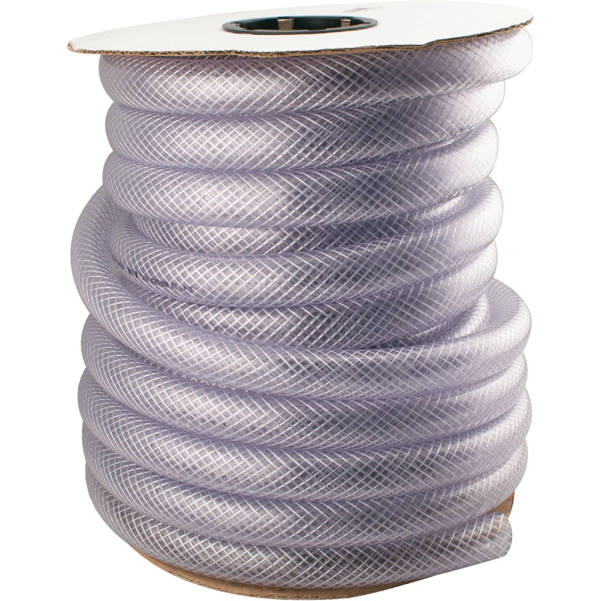 Abbott Rubber 1 In. x 3/4 In. x 75 Ft. Clear T12 Braided PVC Tubing