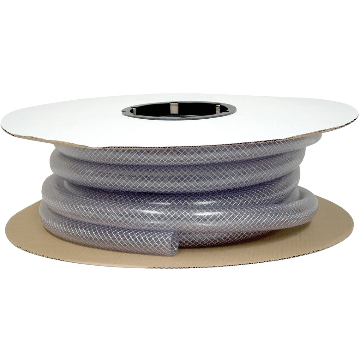 Abbott Rubber 1-3/8 In. x 1 In. x 50 Ft. Clear T12 Braided PVC Tubing