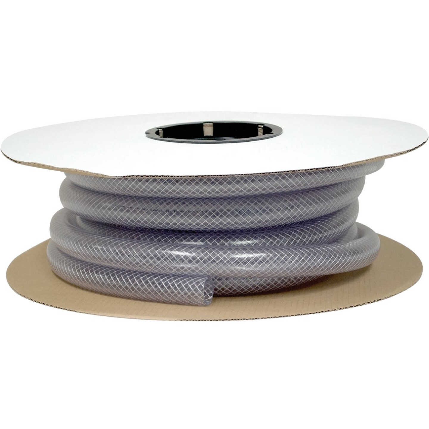 Abbott Rubber 1-3/8 In. x 1 In. x 50 Ft. Clear T12 Braided PVC Tubing Image 1
