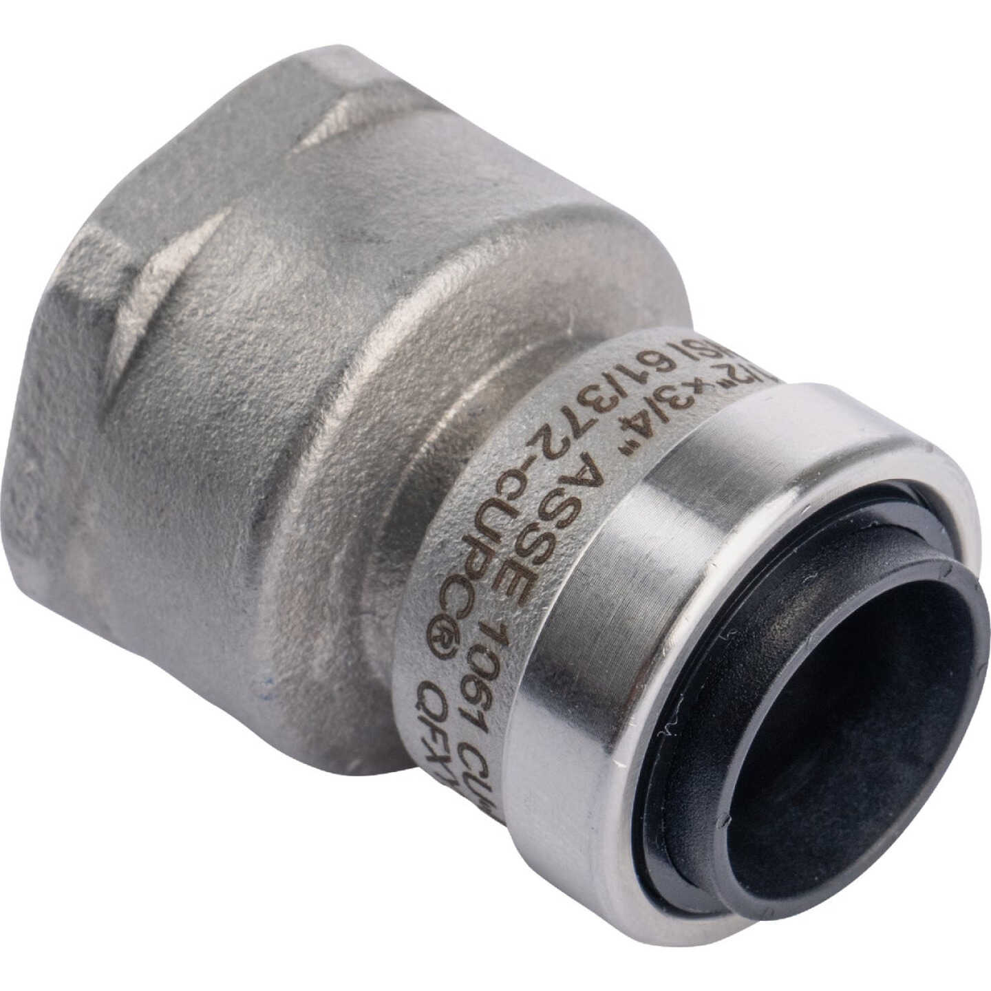 QuickFitting 1/2 In. Push-to-Connect x 3/4 In. FNPT Stainless Steel Reducing Female Adapter Image 5
