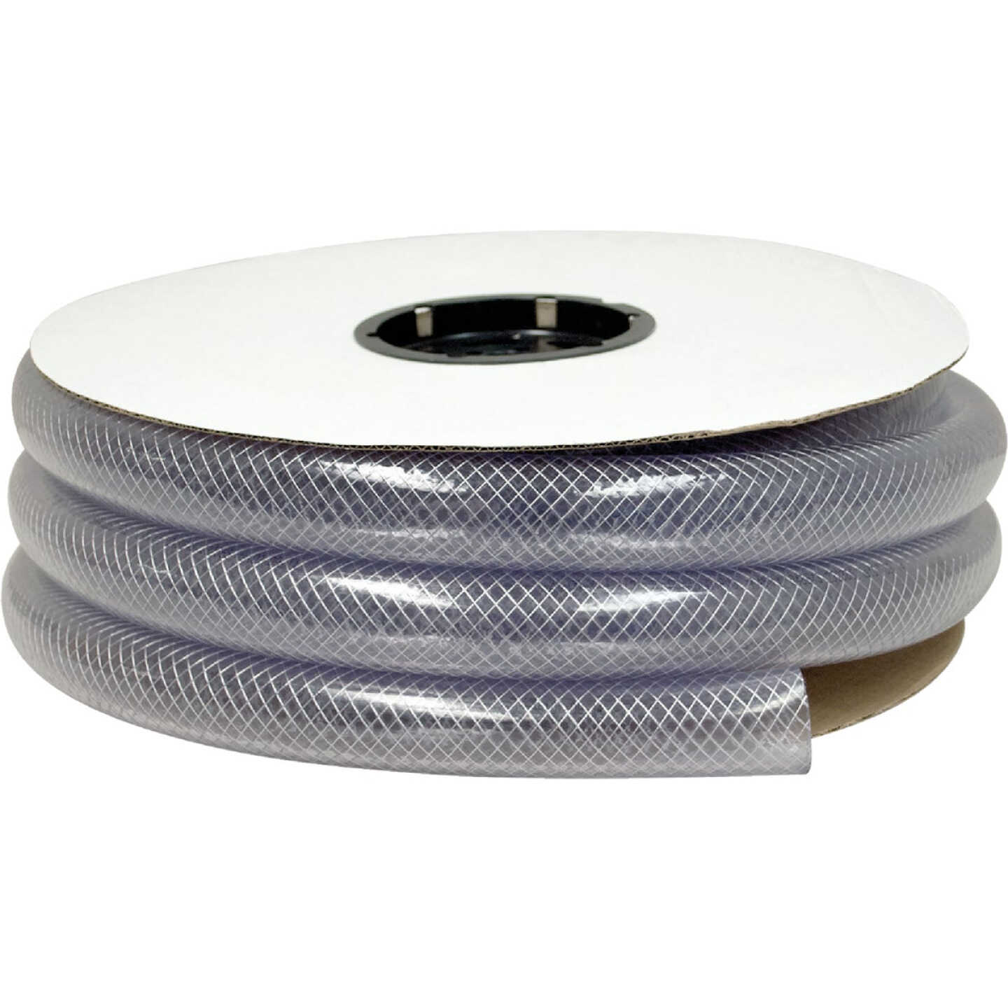 Abbott Rubber 2 In. x 1/2 In. x 50 Ft. Clear T12 Braided PVC Tubing Image 1