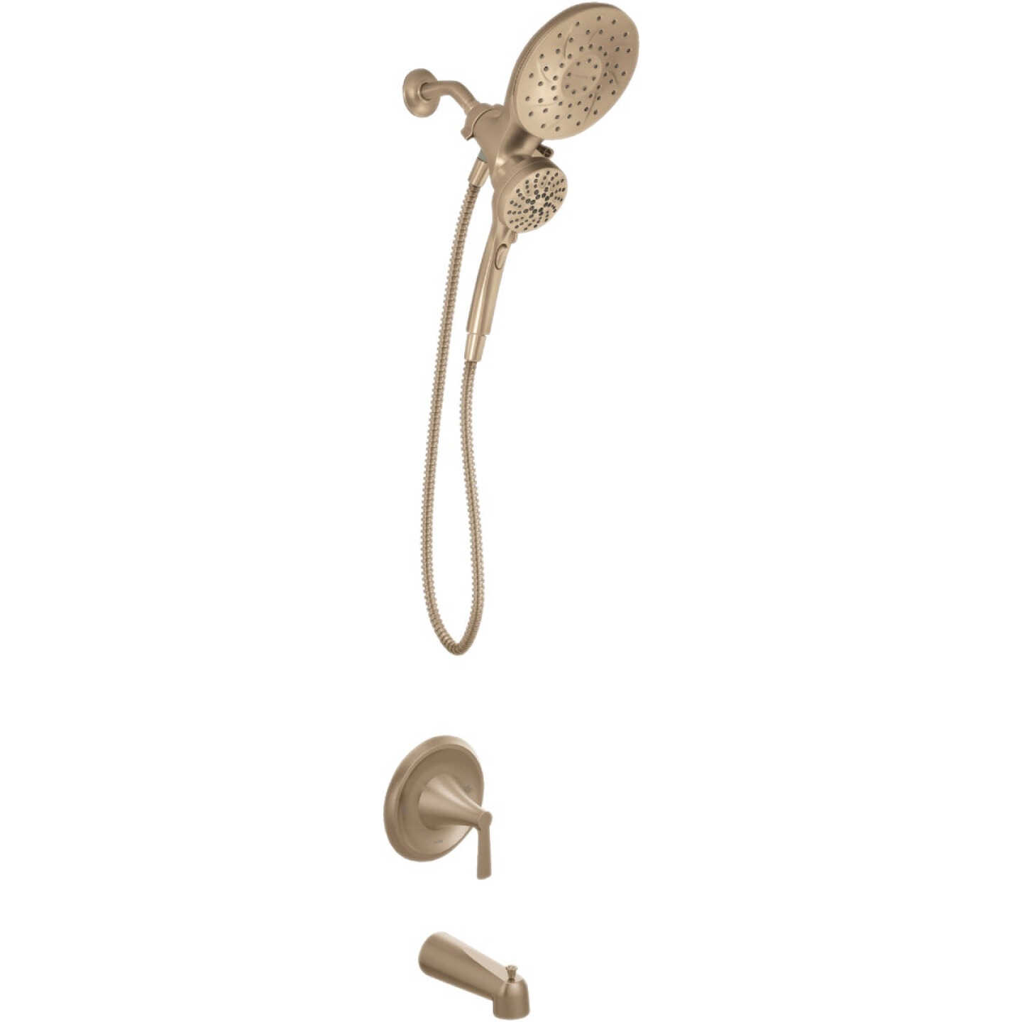 Moen Mikah Bronzed Gold 1-Handle Tub & Shower Faucet Image 1