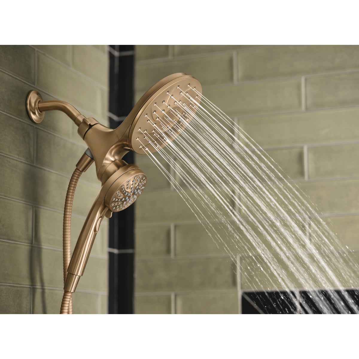 Moen Mikah Bronzed Gold 1-Handle Tub & Shower Faucet Image 2