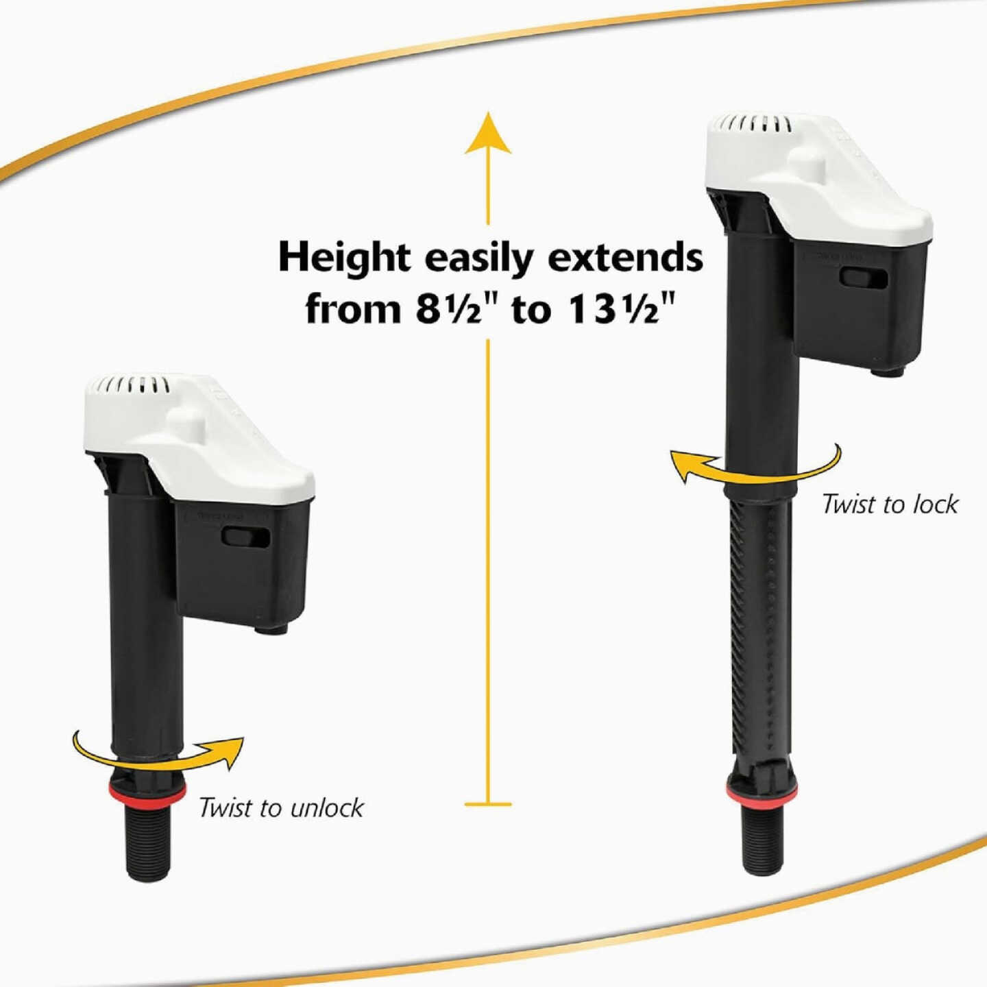 Korky Quietfill Fill Valve and Premium Flapper Kit Image 5