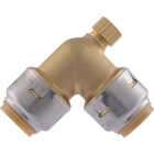 SharkBite 1/2 In x 1/2 In. 90 Deg. Push-to-Connect Brass Elbow with Drain Image 5