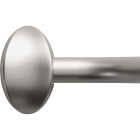 Zenith Zenna Home Curved 60 In. To 72 In. Adjustable Fixed Shower Rod in Brushed Nickel Image 5