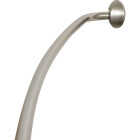 Zenith Zenna Home Curved 60 In. To 72 In. Adjustable Fixed Shower Rod in Brushed Nickel Image 1
