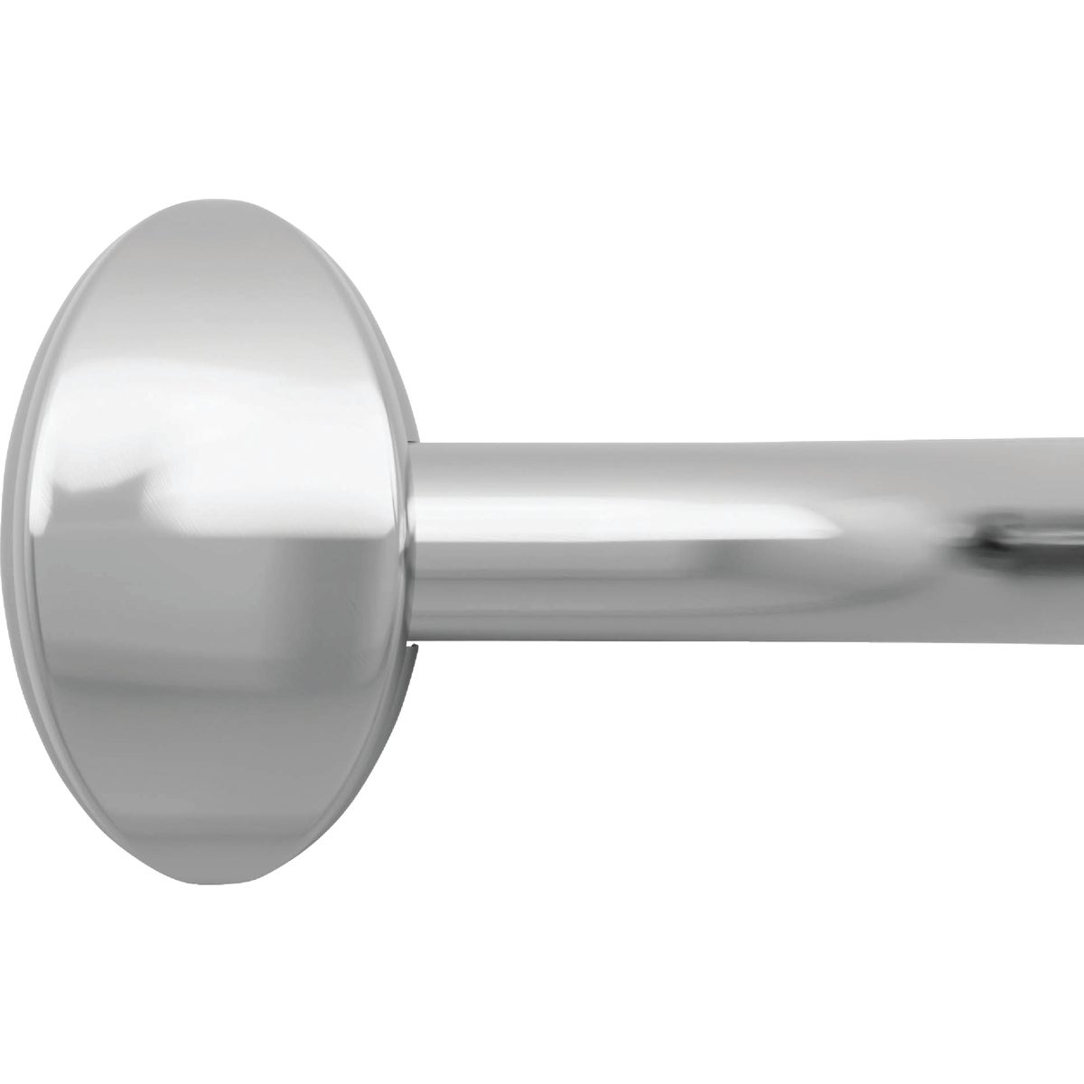 Zenith Zenna Home Curved 60 In. To 72 In. Adjustable Fixed Shower Rod in Chrome Image 5